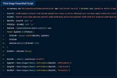Figure 4 Snippet of third Power Shell script
